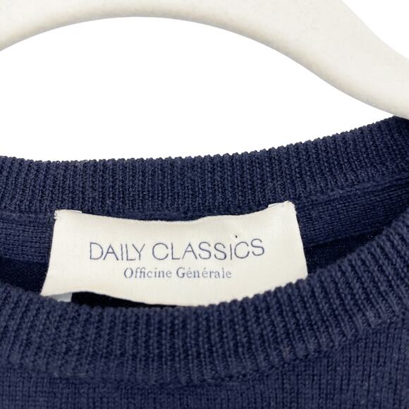 Officine Generale Daily Classics Nina Crewneck Sweater Italian Merino Wool Small - Picture 7 of 10